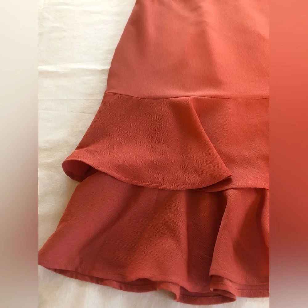 Ann Taylor Size 6 Sleeveless Bottom Ruffled Midi Dress - Picture 8 of 10